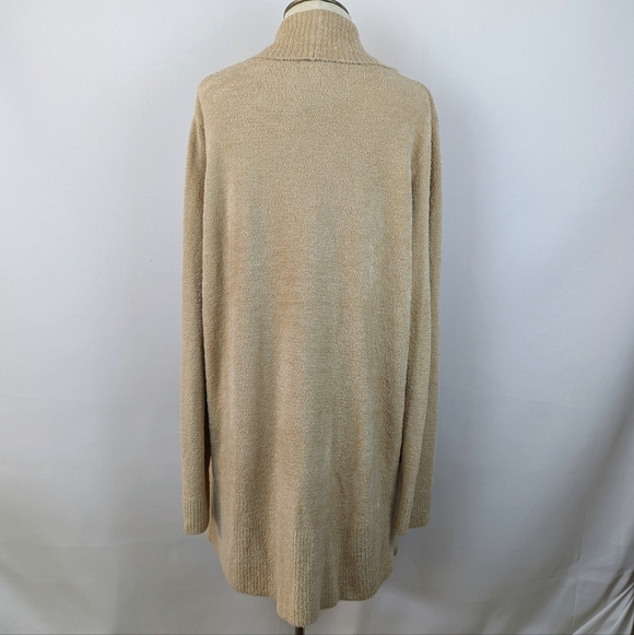 Barefoot Dreams Circle Cardigan CozyChic Lite Shawl Collar Soft Camel L/XL NWT - Picture 7 of 13